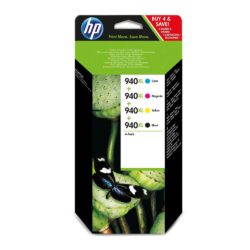 Hp 940XL High Yield Ink Cartridge Black, Yellow, Cyan, Magenta Multipack C2N93AE (package 4 each)